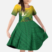 Personalized Leone High School Family Matching Short Sleeve Bodycon Dress and Hawaiian Shirt Leone Lion