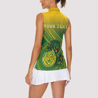 Personalized Leone High School Women Sleeveless Polo Shirt Leone Lion