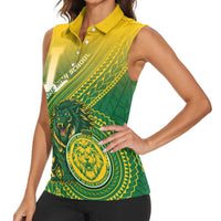 Personalized Leone High School Women Sleeveless Polo Shirt Leone Lion