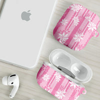 Hawaii Kakau Tribal AirPods Case With Pink Tiare