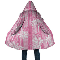 Hawaii Kakau Tribal Cloak With Pink Tiare