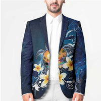 Hawaii Honu Blazer Polynesian Curves Plumeria - Polynesian Pride