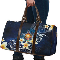Hawaii Honu Travel Bag Polynesian Curves Plumeria - Polynesian Pride