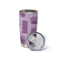Vintage Lapita Tumbler Cup Iconic Double Face Pattern Violet