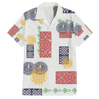Vintage Lapita Family Matching Long Sleeve Bodycon Dress and Hawaiian Shirt Iconic Double Face Pattern