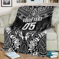 Custom New Zealand Fishing Blanket Aotearoa Maori Koru LT05 - Polynesian Pride