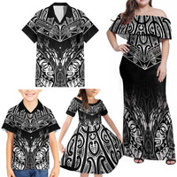 Custom New Zealand Fishing Family Matching Off Shoulder Maxi Dress and Hawaiian Shirt Aotearoa Maori Koru LT05 - Polynesian Pride