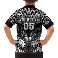 Custom New Zealand Fishing Kid Hawaiian Shirt Aotearoa Maori Koru - Polynesian Pride