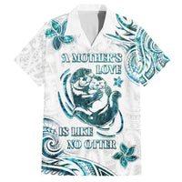 New Zealand Aotearoa Hari Ra Mama Family Matching Puletasi and Hawaiian Shirt A Mother's Love Is Like No Otter LT05 Dad's Shirt - Short Sleeve White - Polynesian Pride