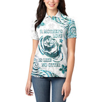 New Zealand Aotearoa Hari Ra Mama Women Polo Shirt A Mother's Love Is Like No Otter LT05 - Polynesian Pride