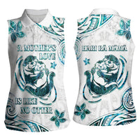New Zealand Aotearoa Hari Ra Mama Women Sleeveless Polo Shirt A Mother's Love Is Like No Otter LT05 - Polynesian Pride