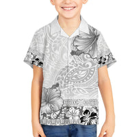 Hawaii Hibiscus With White Polynesian Pattern Hawaiian Shirt LT05 - Polynesian Pride