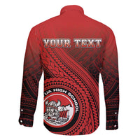 Personalized Fagaitua High School Family Matching Off The Shoulder Long Sleeve Dress and Hawaiian Shirt Polynesian Tribal Pattern LT05 - Polynesian Pride
