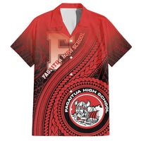 Personalized Fagaitua High School Family Matching Off Shoulder Maxi Dress and Hawaiian Shirt Polynesian Tribal Pattern