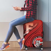 Fagaitua High School Luggage Cover Polynesian Tribal Pattern