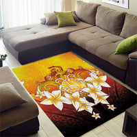 Tahiti Heiva Festival Area Rug Tahitian Vahine Plumeria Flowers LT05 - Polynesian Pride