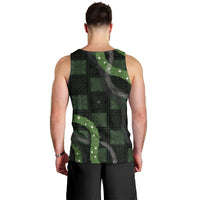 Hawaiian Quilt Men Tank Top Pele Hair Hinahina Lei Black Version