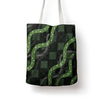 Hawaiian Quilt Tote Bag Pele Hair Hinahina Lei Black Version LT05 - Polynesian Pride