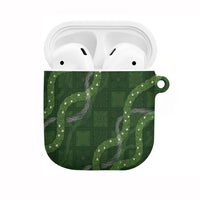 Hawaiian Quilt AirPods Case Pele Hair Hinahina Lei Green Version LT05 Green - Polynesian Pride