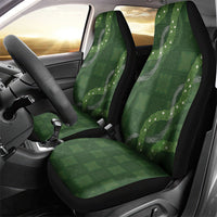 Hawaiian Quilt Car Seat Cover Pele Hair Hinahina Lei Green Version
