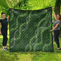 Hawaiian Quilt Quilt Pele Hair Hinahina Lei Green Version