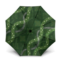 Hawaiian Quilt Umbrella Pele Hair Hinahina Lei Green Version
