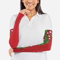 Tonga Language Week Arm Sleeves Heilala Floral Red
