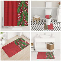 Tonga Language Week Bathroom Set Heilala Floral Red