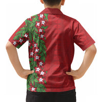 Tonga Language Week Hawaiian Shirt Heilala Floral Red LT05 - Polynesian Pride