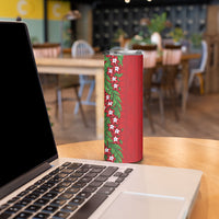 Tonga Language Week Skinny Tumbler Heilala Floral Red
