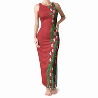 Tonga Language Week Tank Maxi Dress Heilala Floral Red