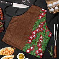 Tonga Language Week Apron Heilala Floral Brown