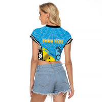 Personalised Malampa Fiji Day 2026 Raglan Cropped T Shirt Unique Style LT05 - Polynesian Pride