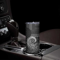New Zealand Maori Koru Fern Skinny Tumbler Spiral Polynesian Style Gray LT05 - Polynesian Pride