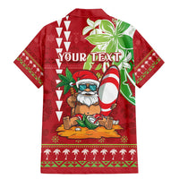 Personalised Hawaii Christmas Family Matching Mermaid Dress and Hawaiian Shirt Funny Santa Claus Surf Mele Kalikimaka LT05 - Polynesian Pride