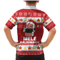 Hawaii Funny Christmas Family Matching Mermaid Dress and Hawaiian Shirt Spam Musubi Santa LT05 - Polynesian Pride