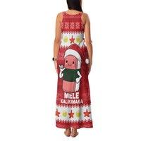 Hawaii Funny Christmas Family Matching Tank Maxi Dress and Hawaiian Shirt Spam Musubi Santa LT05 - Polynesian Pride