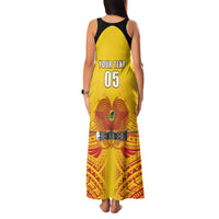 Papua New Guinea Rugby Custom Family Matching Tank Maxi Dress and Hawaiian Shirt Kumul Pride Go Champions LT05 - Polynesian Pride