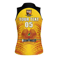 Papua New Guinea Rugby Custom Women Sleeveless Polo Shirt Kumul Pride Go Champions
