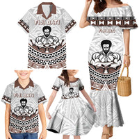 Fiji Rugby Custom Family Matching Mermaid Dress and Hawaiian Shirt Fijian Bati Go Champions LT05 - Polynesian Pride