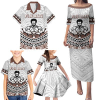 Fiji Rugby Custom Family Matching Puletasi and Hawaiian Shirt Fijian Bati Go Champions LT05 - Polynesian Pride