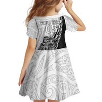 New Zealand Kiwi Rugby Custom Family Matching Off Shoulder Maxi Dress and Hawaiian Shirt Go Champions Maori Pattern LT05 - Polynesian Pride
