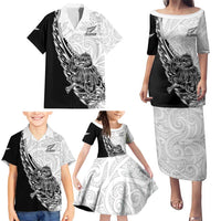 New Zealand Kiwi Rugby Custom Family Matching Puletasi and Hawaiian Shirt Go Champions Maori Pattern LT05 - Polynesian Pride