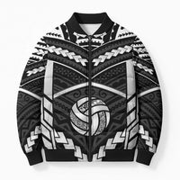Custom Polynesia Beach Volleyball Bomber Puffer Jacket Polynesian Tribal Pattern - Polynesian Pride