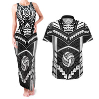 Custom Polynesia Beach Volleyball Couples Matching Tank Maxi Dress and Hawaiian Shirt Polynesian Tribal Pattern - Polynesian Pride