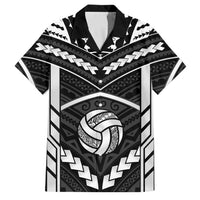 Custom Polynesia Beach Volleyball Family Matching Short Sleeve Bodycon Dress and Hawaiian Shirt Polynesian Tribal Pattern - Polynesian Pride