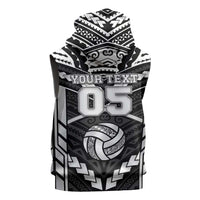 Custom Polynesia Beach Volleyball Sleeveless Hoodie Polynesian Tribal Pattern - Polynesian Pride