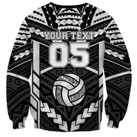 Custom Polynesia Beach Volleyball Sweatshirt Polynesian Tribal Pattern - Polynesian Pride