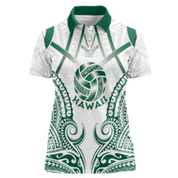 Custom Hawaii Volleyball Women Polo Shirt Polynesian Pattern - Polynesian Pride