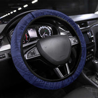 Nauru Independence Day Steering Wheel Cover Coat Of Arms With Plumeria - Polynesian Pride